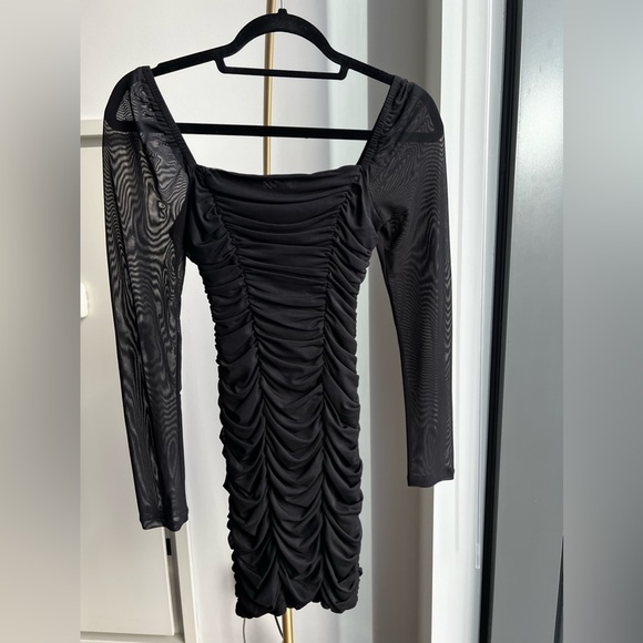 Leith mesh lined tight long sleeved dress - Picture 4 of 5